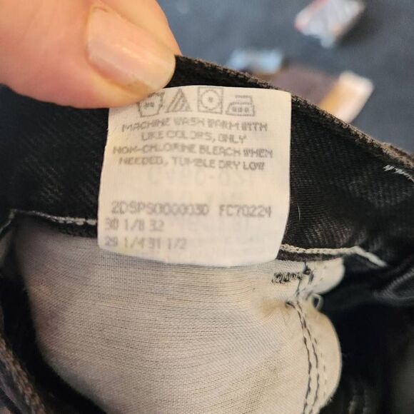 Gitano High-Rise Straight-Leg Vintage Denim Jeans Black Size 10 100% Cotton - Picture 12 of 12